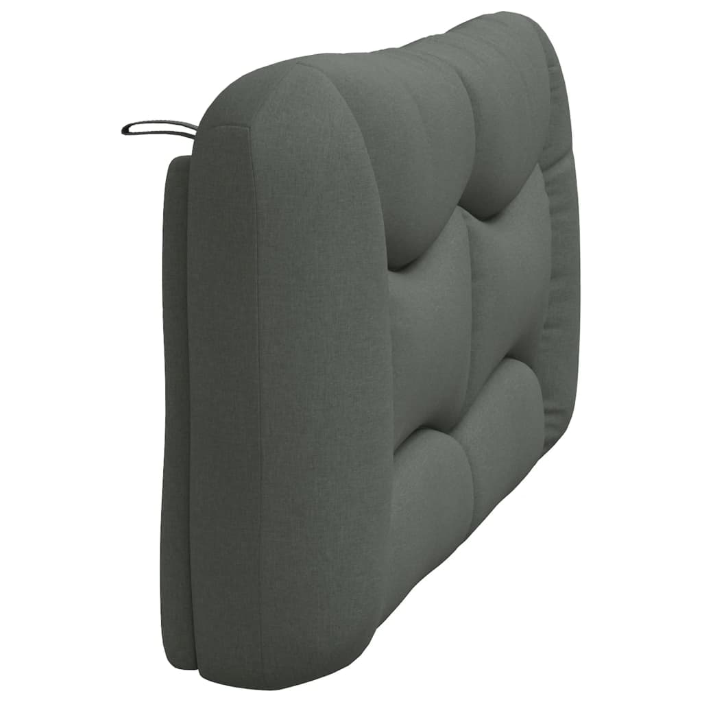 Kopfteil-Kissen "Hvar" Dunkelgrau 160 cm Stoff