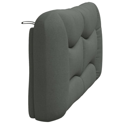 Kopfteil-Kissen "Hvar" Dunkelgrau 160 cm Stoff