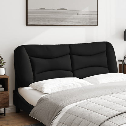 Kopfteil-Kissen "Hvar" Schwarz 160 cm Stoff