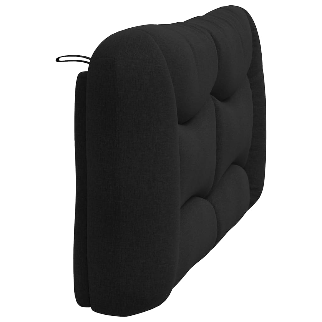 Kopfteil-Kissen "Hvar" Schwarz 160 cm Stoff