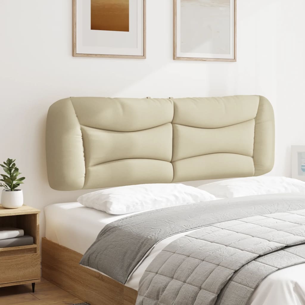 Kopfteil-Kissen "Hvar" Creme 160 cm Stoff