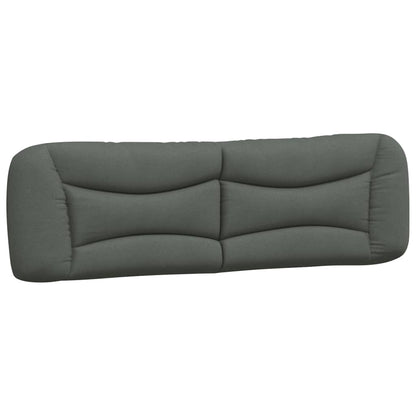 Kopfteil-Kissen "Hvar" Dunkelgrau 180 cm Stoff