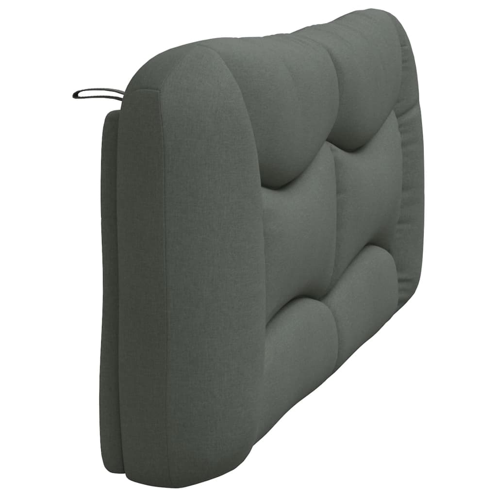 Kopfteil-Kissen "Hvar" Dunkelgrau 180 cm Stoff