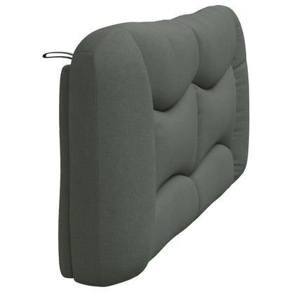 Kopfteil-Kissen "Hvar" Dunkelgrau 180 cm Stoff