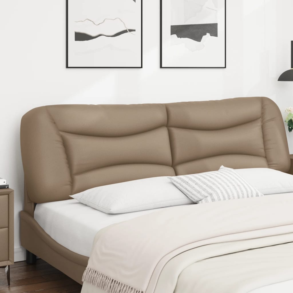 Kopfteil-Kissen "Hvar" Cappuccino 180 cm Kunstleder