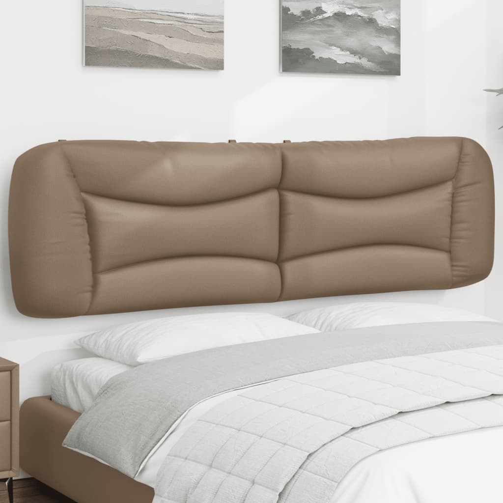 Kopfteil-Kissen "Hvar" Cappuccino 180 cm Kunstleder
