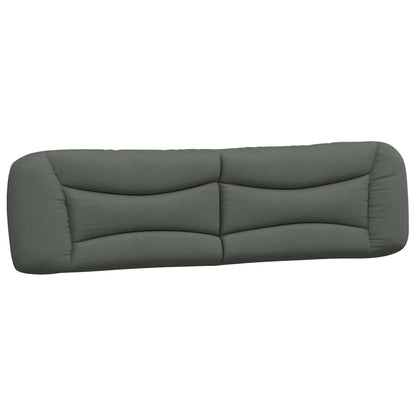 Kopfteil-Kissen "Hvar" Dunkelgrau 200 cm Stoff