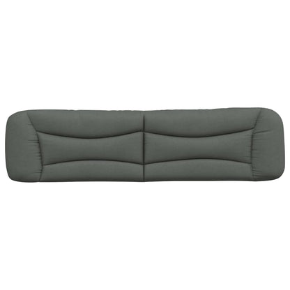 Kopfteil-Kissen "Hvar" Dunkelgrau 200 cm Stoff