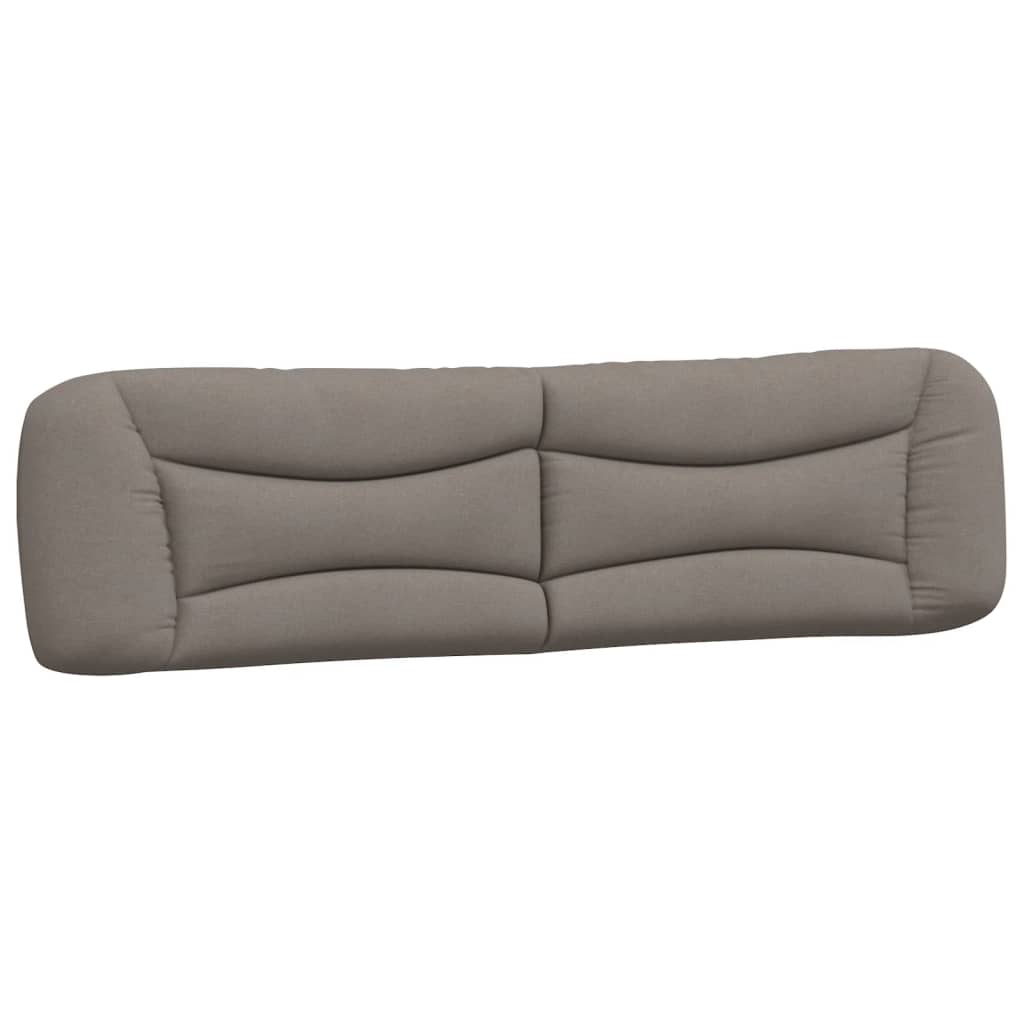 Kopfteil-Kissen "Hvar" Taupe 200 cm Stoff