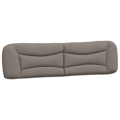Kopfteil-Kissen "Hvar" Taupe 200 cm Stoff