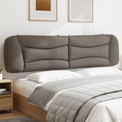 Kopfteil-Kissen "Hvar" Taupe 200 cm Stoff