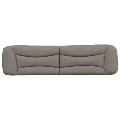 Kopfteil-Kissen "Hvar" Taupe 200 cm Stoff