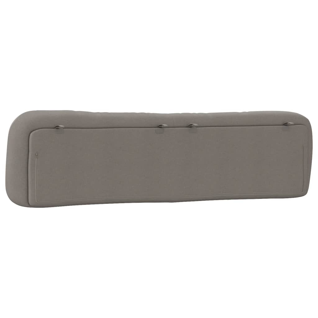 Kopfteil-Kissen "Hvar" Taupe 200 cm Stoff