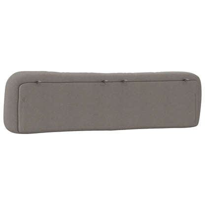 Kopfteil-Kissen "Hvar" Taupe 200 cm Stoff