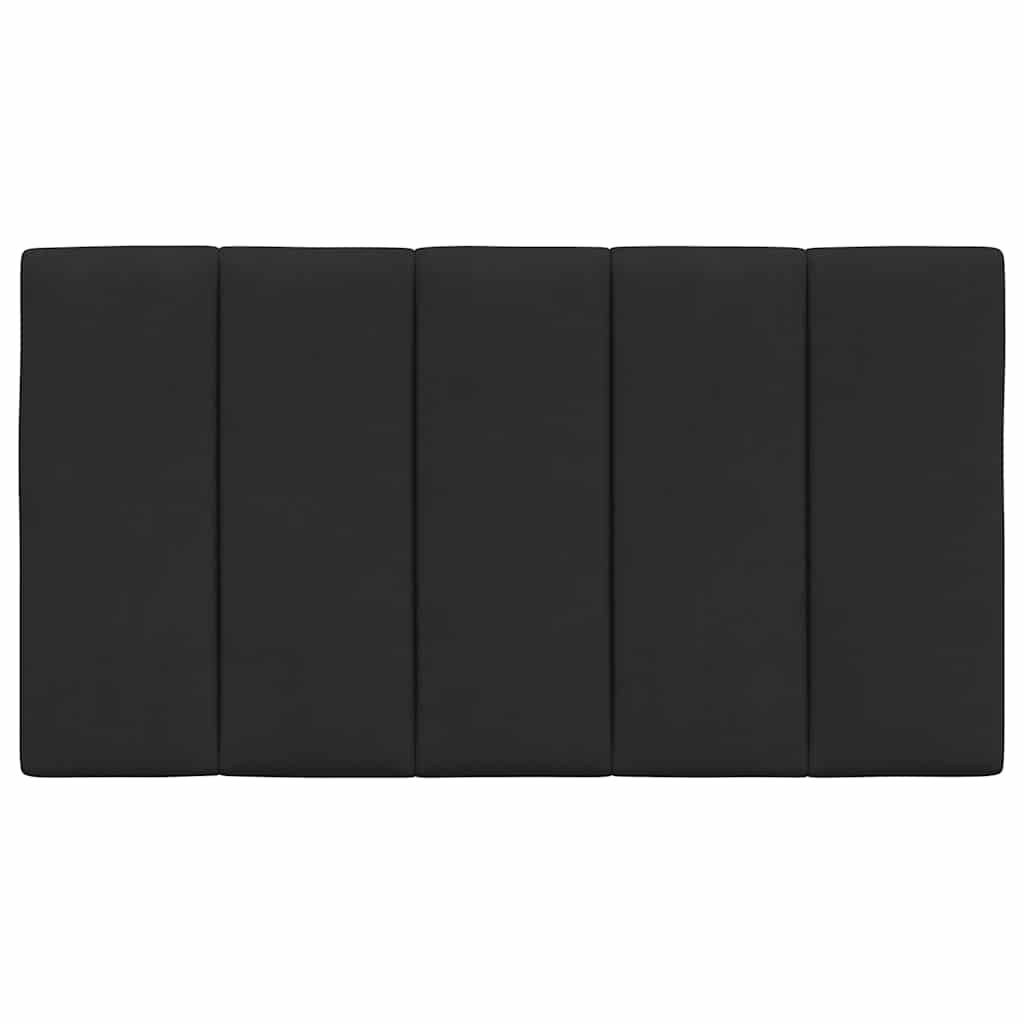Kopfteil-Kissen "Hanko" Schwarz 80 cm Samt