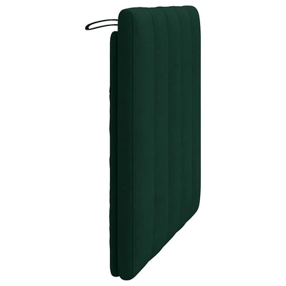 Kopfteil-Kissen "Hanko" Dunkelgrün 80 cm Samt
