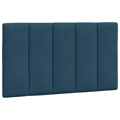 Kopfteil-Kissen "Hanko" Blau 80 cm Samt