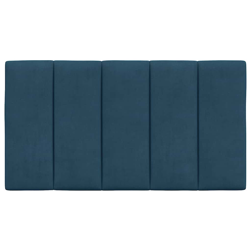 Kopfteil-Kissen "Hanko" Blau 80 cm Samt