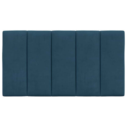 Kopfteil-Kissen "Hanko" Blau 80 cm Samt