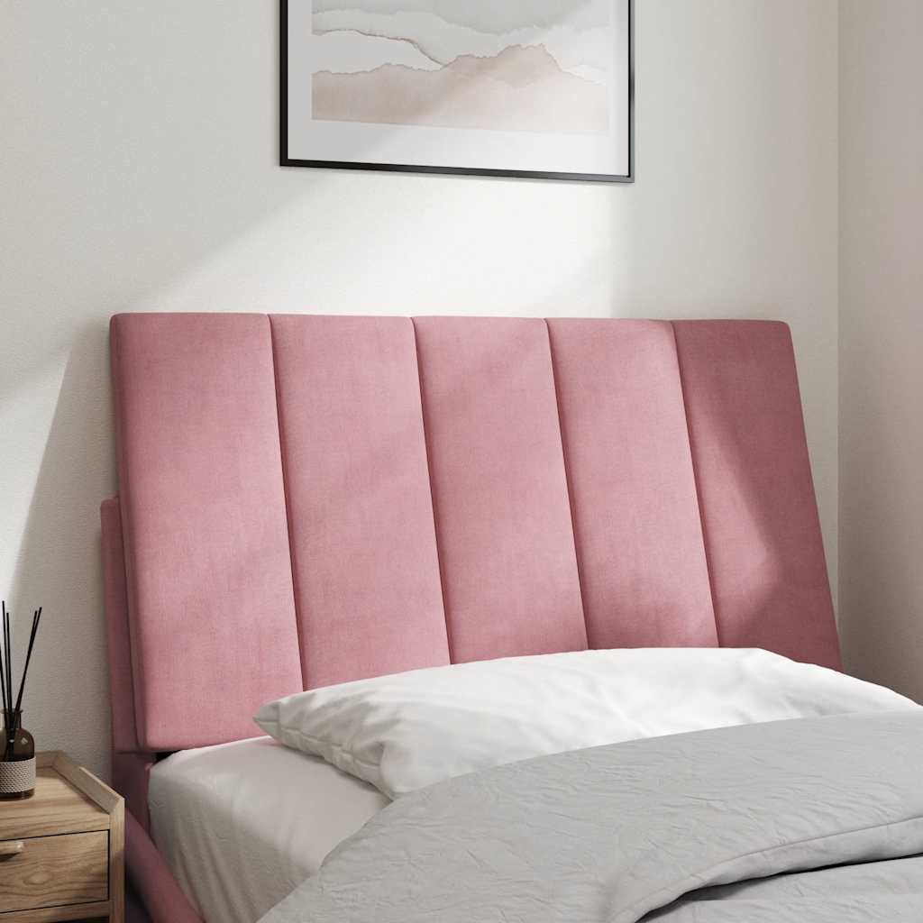 Kopfteil-Kissen "Hanko" Rosa 80 cm Samt