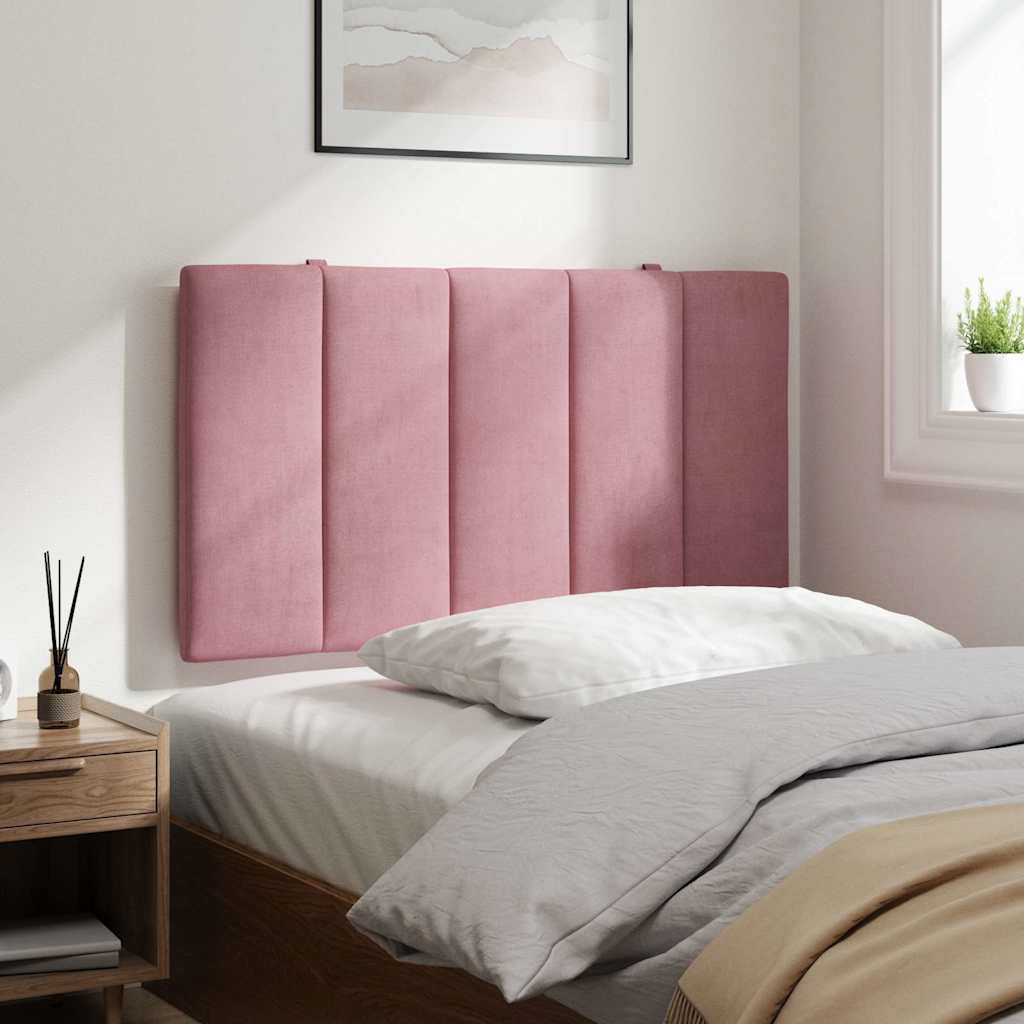 Kopfteil-Kissen "Hanko" Rosa 80 cm Samt