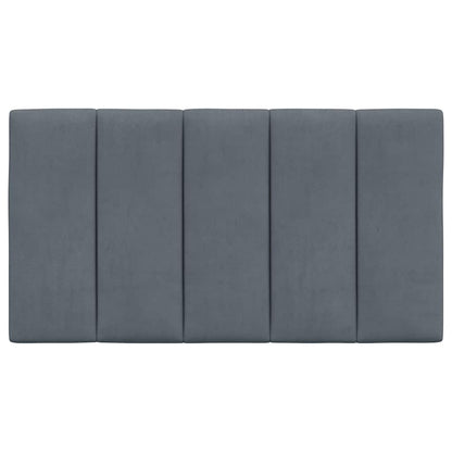 Kopfteil-Kissen "Hanko" Dunkelgrau 90 cm Samt