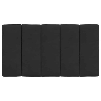 Kopfteil-Kissen "Hanko" Schwarz 90 cm Samt