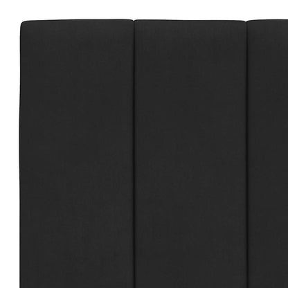Kopfteil-Kissen "Hanko" Schwarz 90 cm Samt