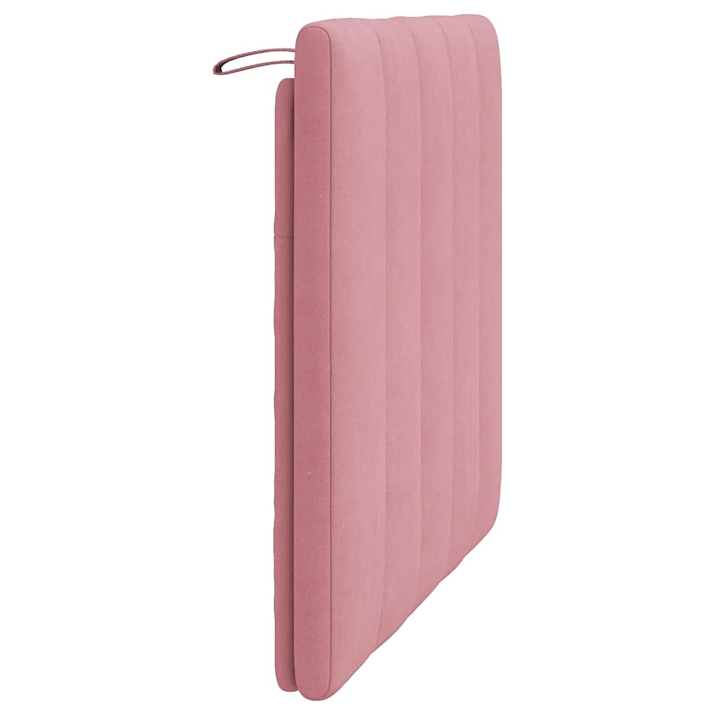 Kopfteil-Kissen "Hanko" Rosa 90 cm Samt