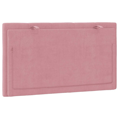 Kopfteil-Kissen "Hanko" Rosa 90 cm Samt
