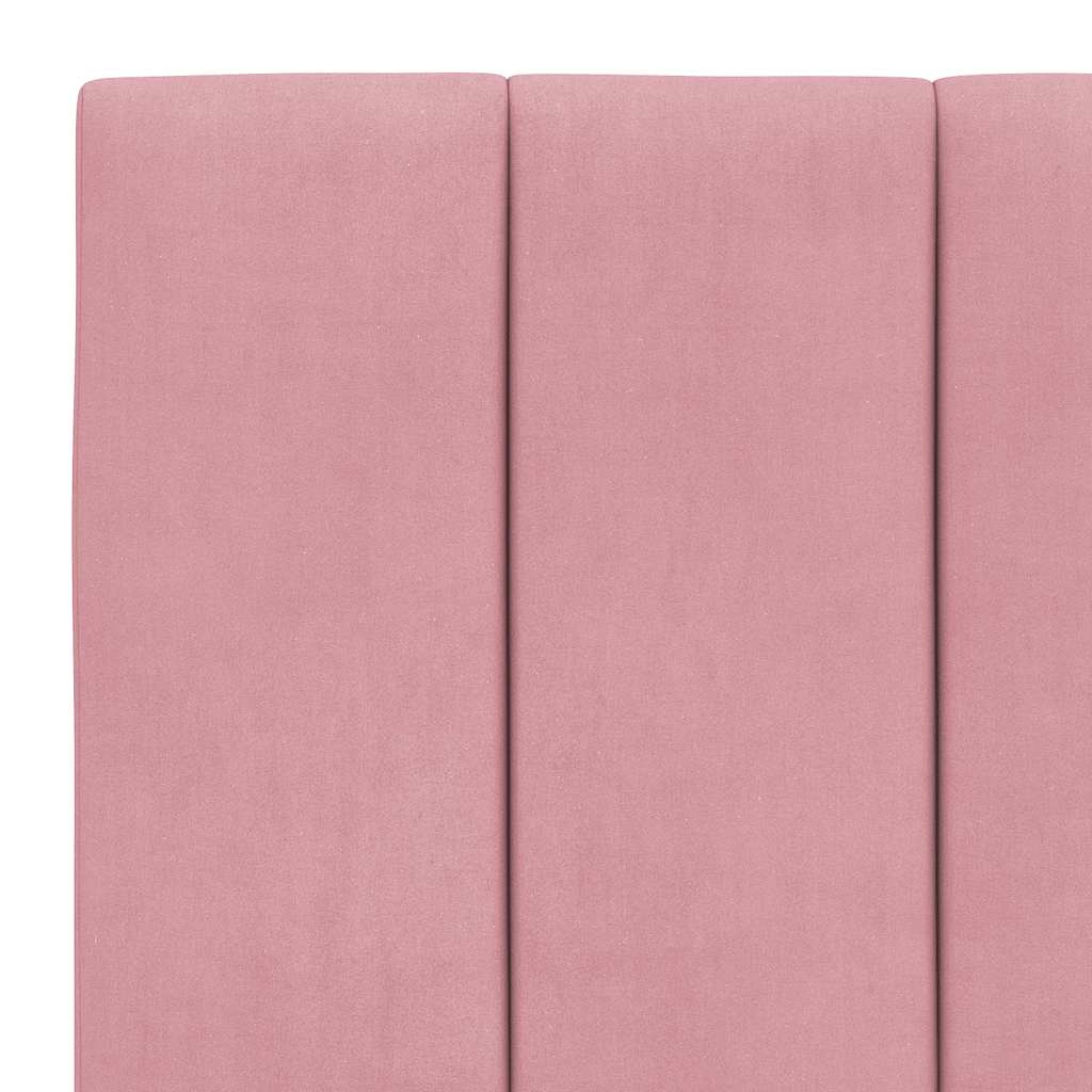Kopfteil-Kissen "Hanko" Rosa 90 cm Samt