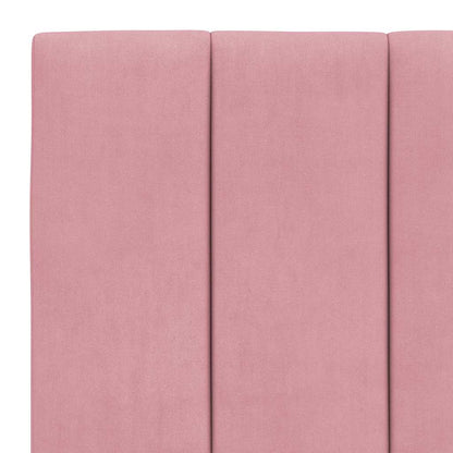 Kopfteil-Kissen "Hanko" Rosa 90 cm Samt