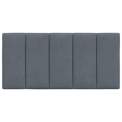 Kopfteil-Kissen "Hanko" Dunkelgrau 100 cm Samt