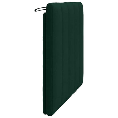 Kopfteil-Kissen "Hanko" Dunkelgrün 100 cm Samt
