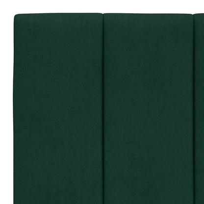 Kopfteil-Kissen "Hanko" Dunkelgrün 100 cm Samt