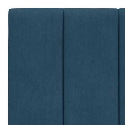 Kopfteil-Kissen "Hanko" Blau 100 cm Samt