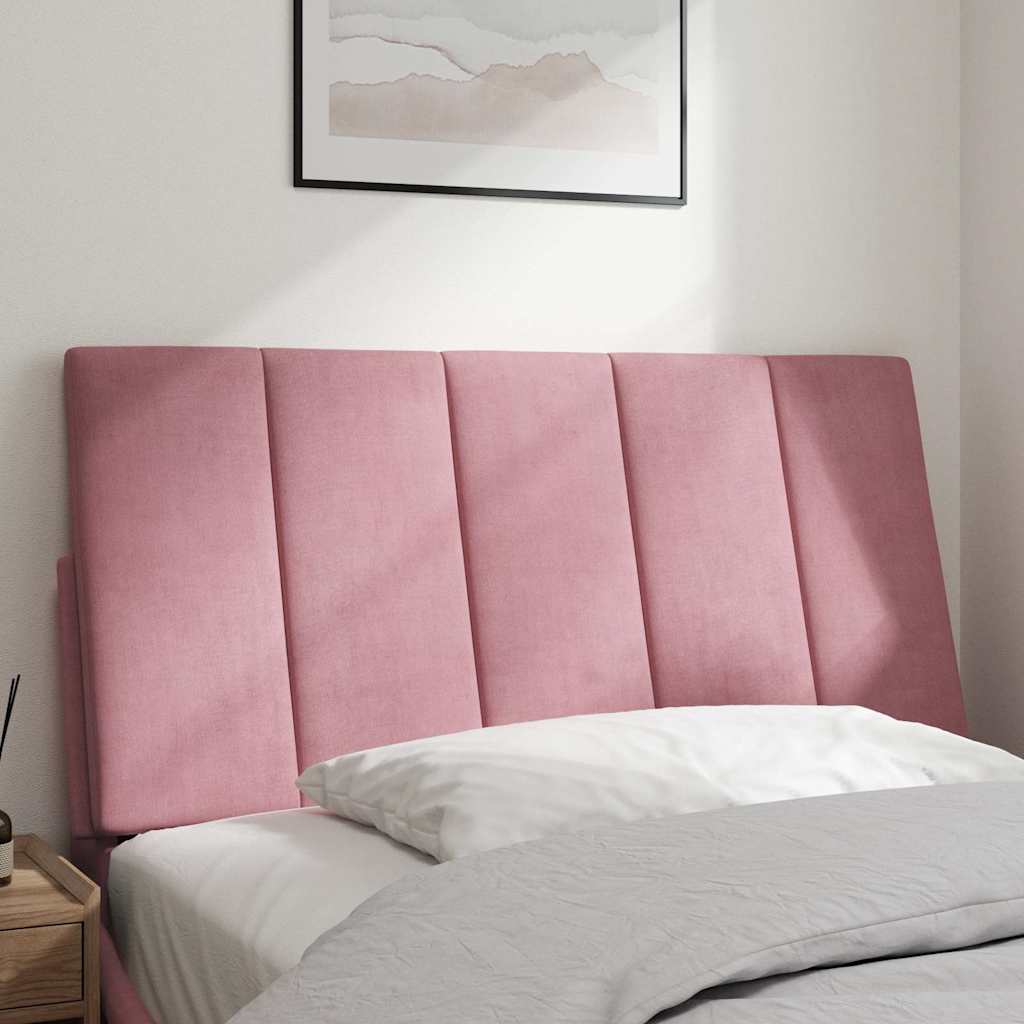 Kopfteil-Kissen "Hanko" Rosa 100 cm Samt