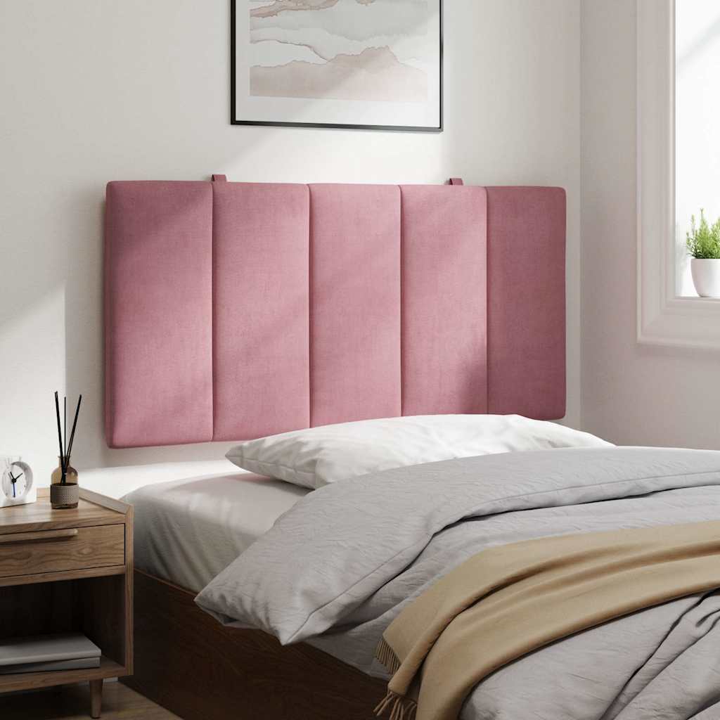 Kopfteil-Kissen "Hanko" Rosa 100 cm Samt