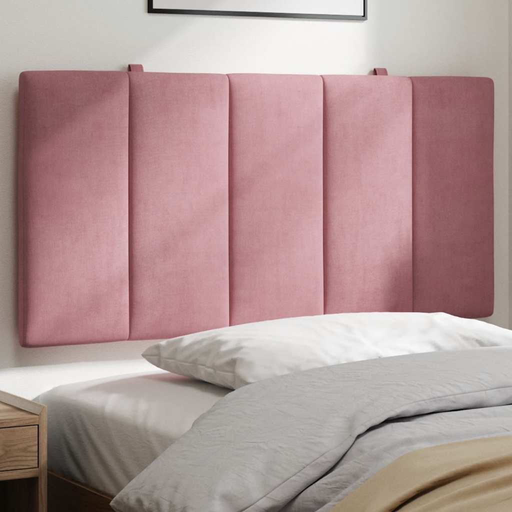 Kopfteil-Kissen "Hanko" Rosa 100 cm Samt