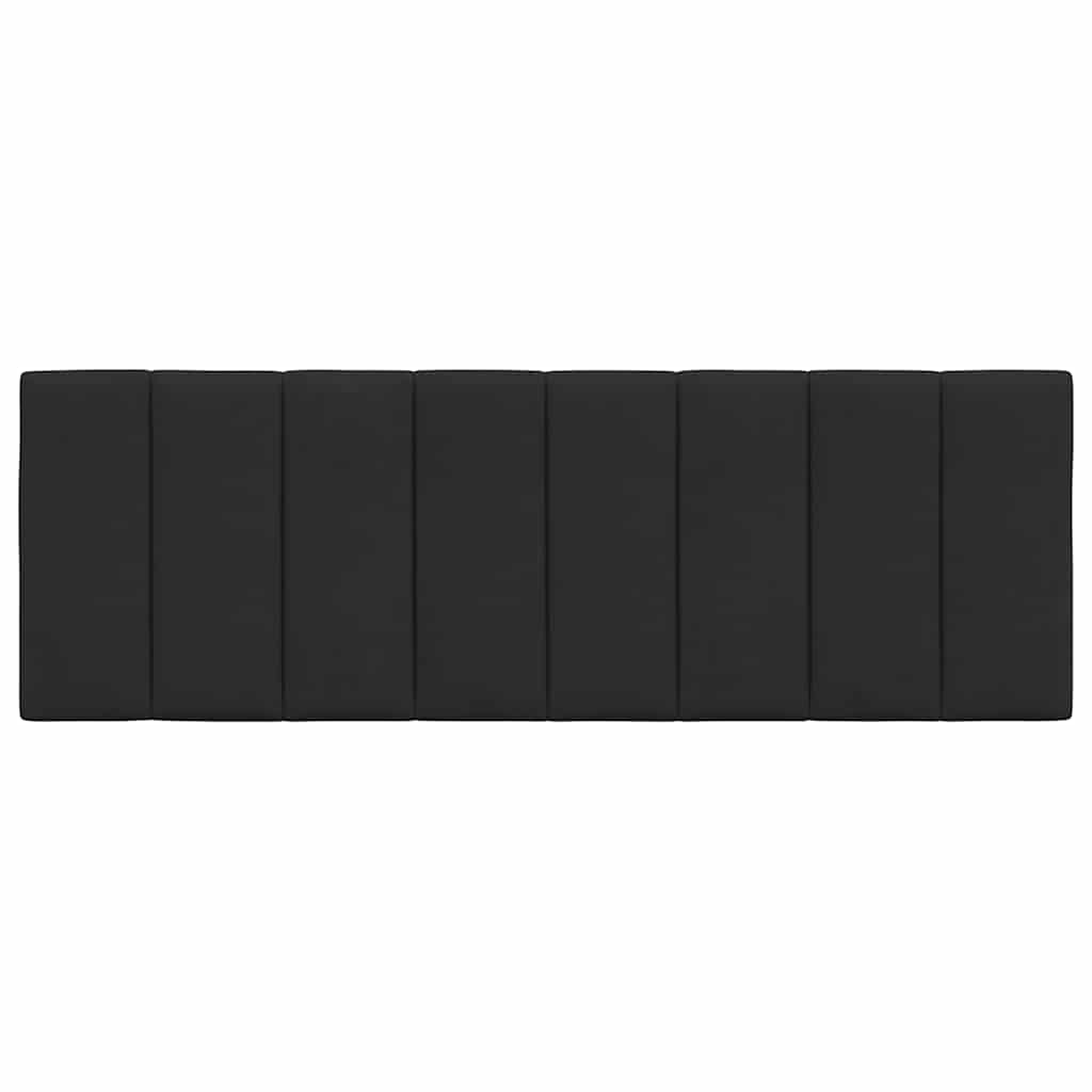 Kopfteil-Kissen "Hanko" Schwarz 120 cm Samt
