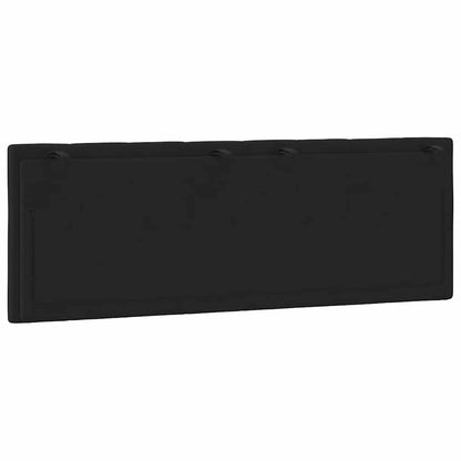 Kopfteil-Kissen "Hanko" Schwarz 120 cm Samt