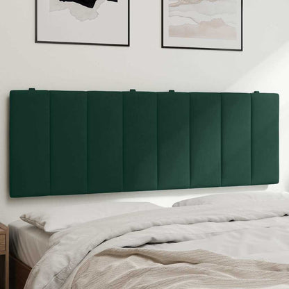 Kopfteil-Kissen "Hanko" Dunkelgrün 120 cm Samt