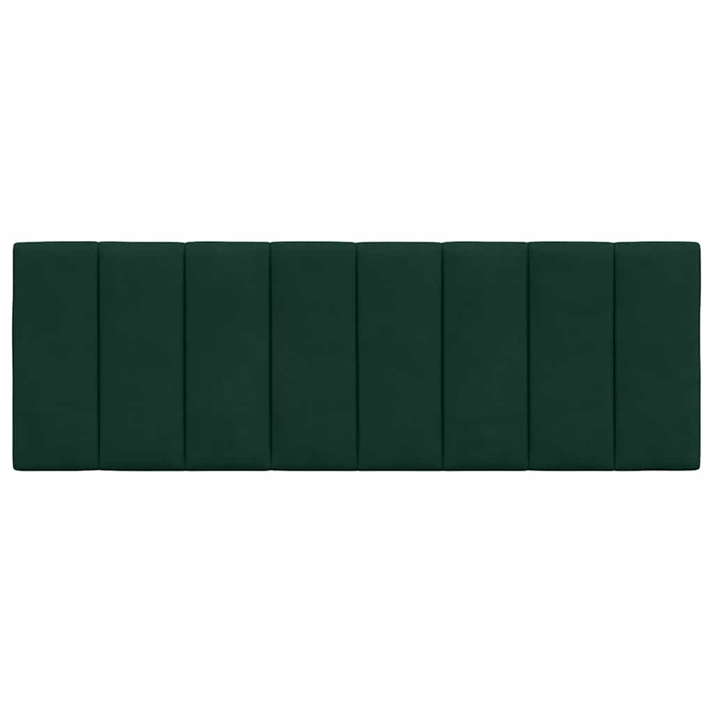 Kopfteil-Kissen "Hanko" Dunkelgrün 120 cm Samt