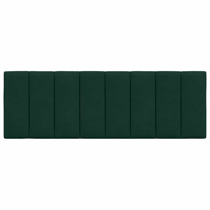Kopfteil-Kissen "Hanko" Dunkelgrün 120 cm Samt