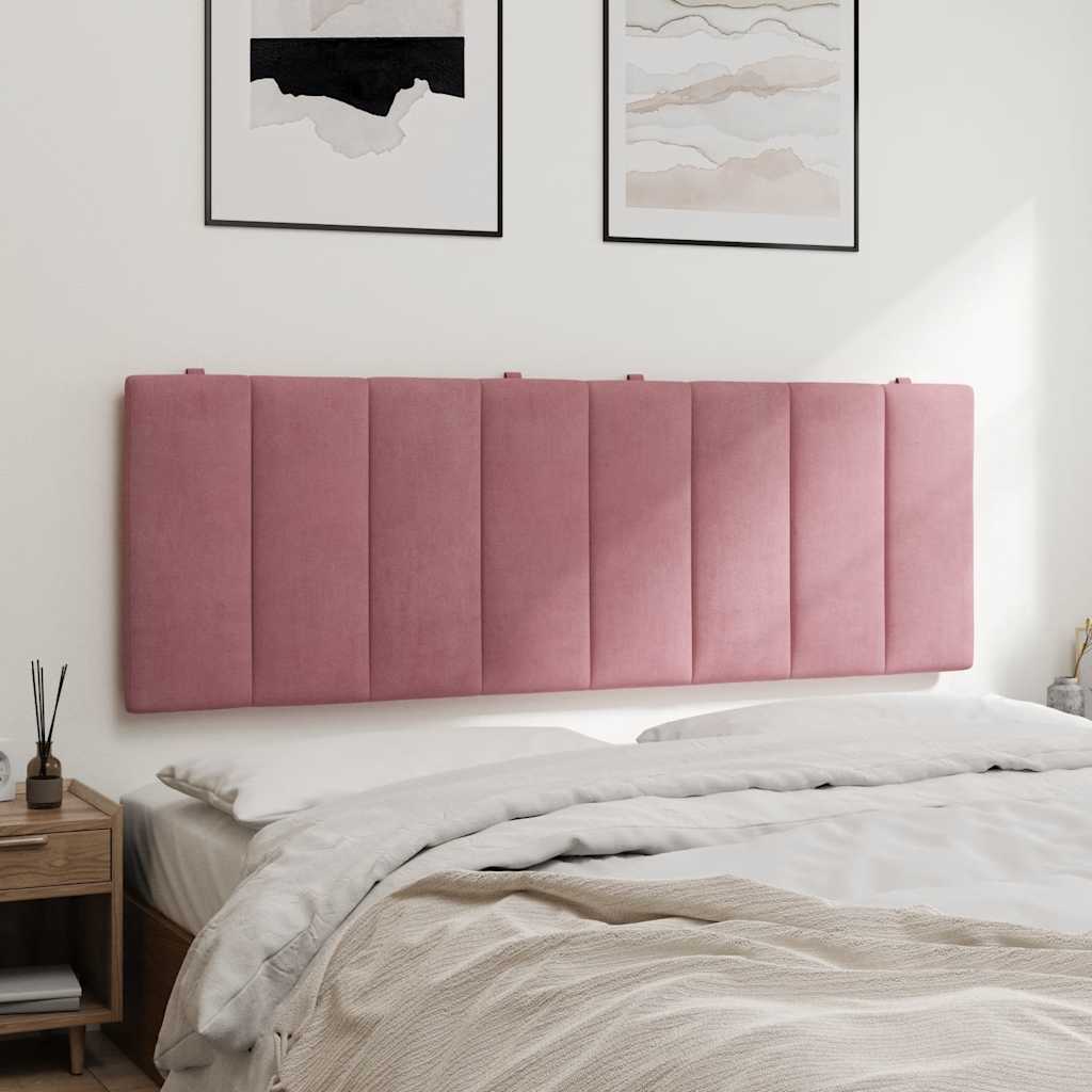 Kopfteil-Kissen "Hanko" Rosa 120 cm Samt