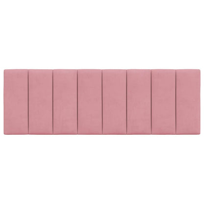 Kopfteil-Kissen "Hanko" Rosa 120 cm Samt