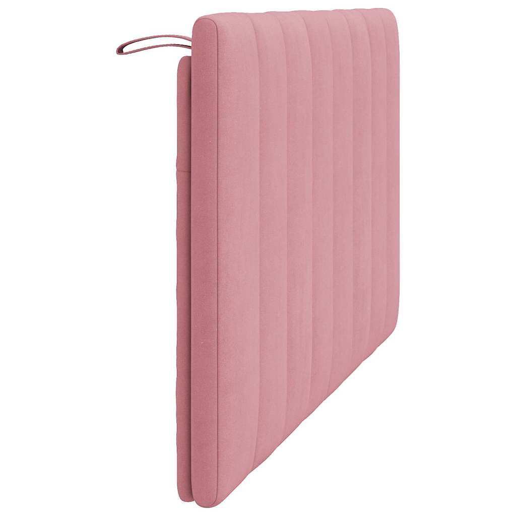 Kopfteil-Kissen "Hanko" Rosa 120 cm Samt