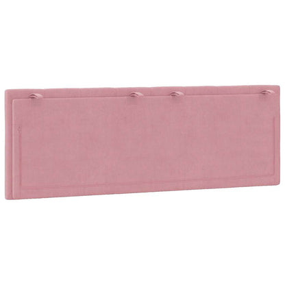 Kopfteil-Kissen "Hanko" Rosa 120 cm Samt