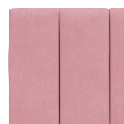 Kopfteil-Kissen "Hanko" Rosa 120 cm Samt
