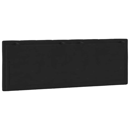 Kopfteil-Kissen "Hanko" Schwarz 140 cm Samt